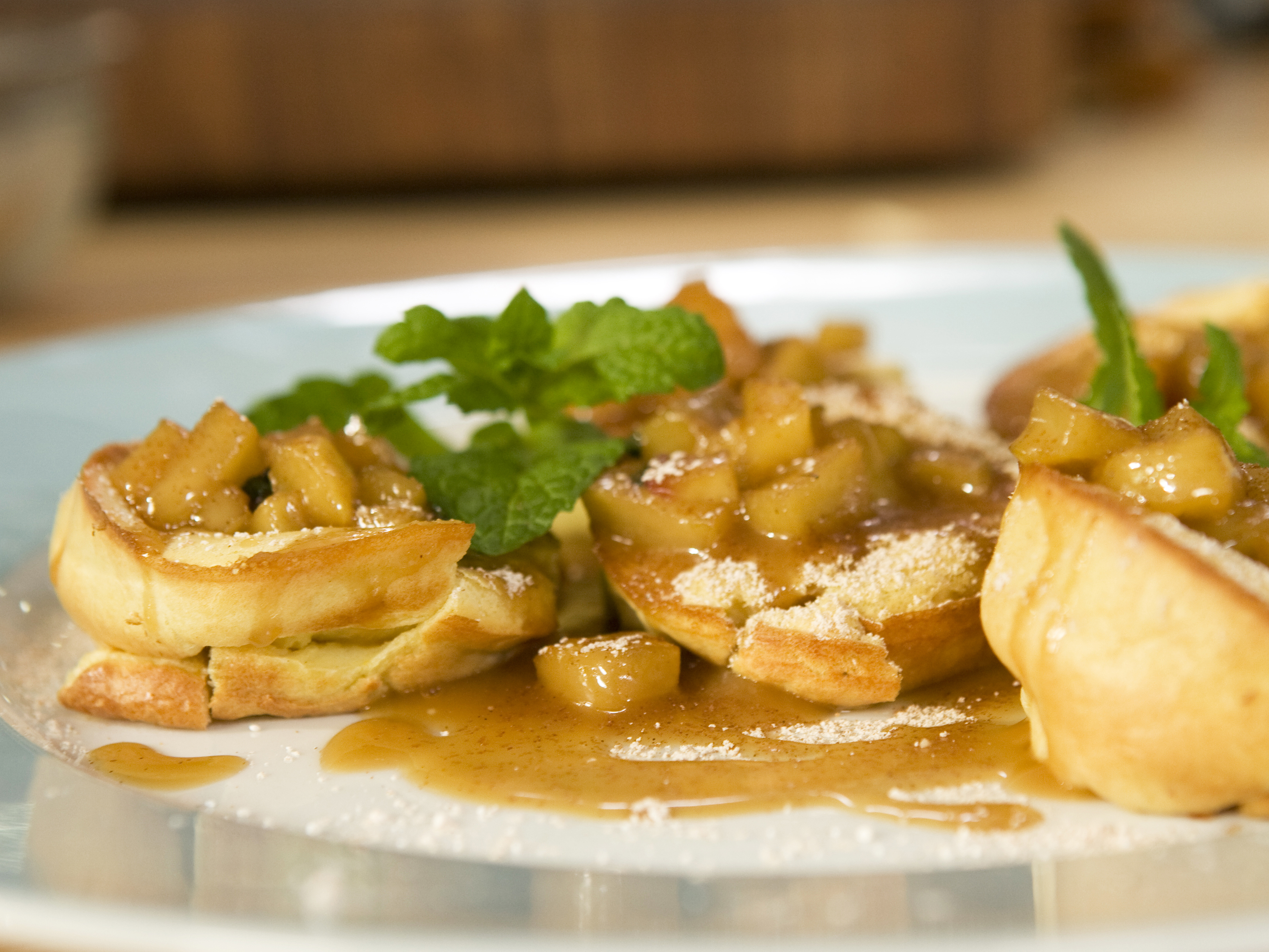 Apple Pancake Recipe in Mini Bundt Pans - Domestically Speaking